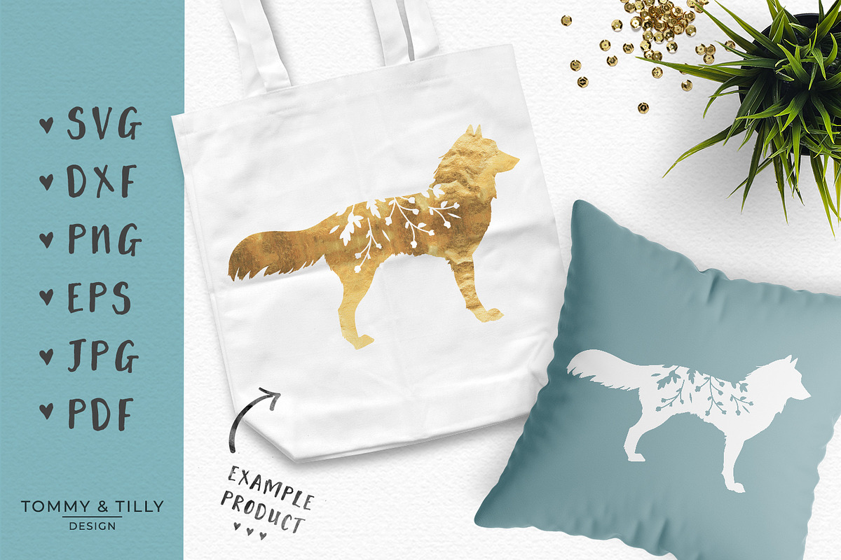 Wolf Silhouette - SVG & Clipart, an Object Graphic by Tommy & Tilly Design (Photo 3 of 4)