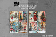 Shabby Lace Xmas Scrapbook Pages, a Seasonal Illustration by Digital Art Mahdiseño (Thumbnail 9 of 10)