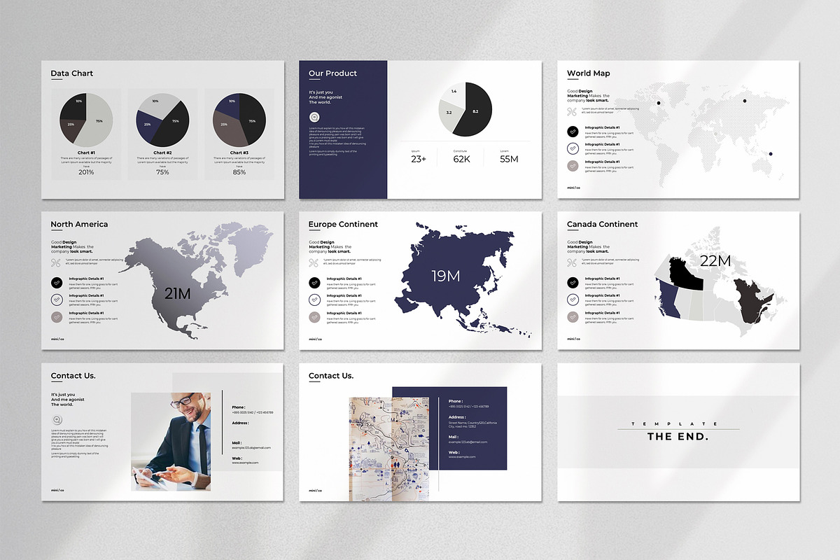 Minimal Presentation Template, a Presentation Template by Aura Agency (Photo 11 of 11)