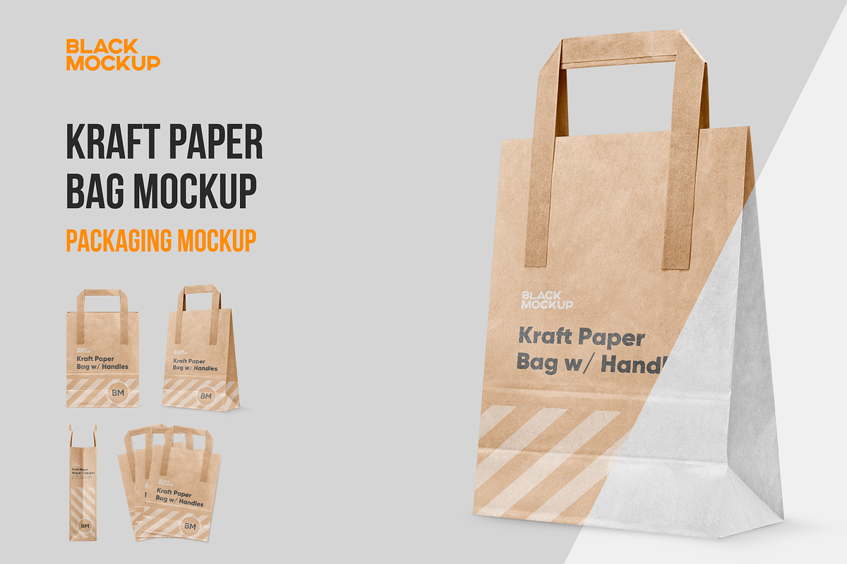 Paper bag mockup, a Product Mockup by BlackMockup (Photo 1 of 11)