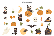 Vintage Halloween Design Bundle, a Seasonal Illustration by Digitaliya (Thumbnail 2 of 9)