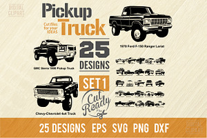 Pickup Truck SVG Bundle - Pickup Car