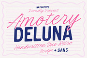 Amotery Deluna, a Script Font by Nathatype (Thumbnail 1 of 13)