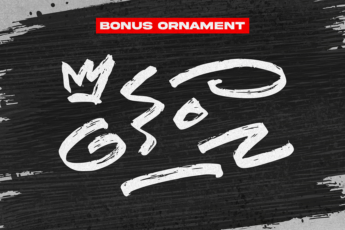 Mouth Beast - Strong Brush Font, a Handwritten Font by figuree studio (Photo 7 of 8)
