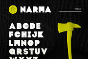 Narma, a Font by Aldo (Thumbnail 1 of 4)