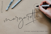 margareth elegant signature script, a Script Font by Say Studio (Thumbnail 1 of 13)