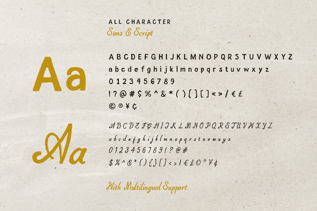 Highland Wanders - Rough Font Duo, a Sans Serif Font by Bale Type (Photo 9 of 9)