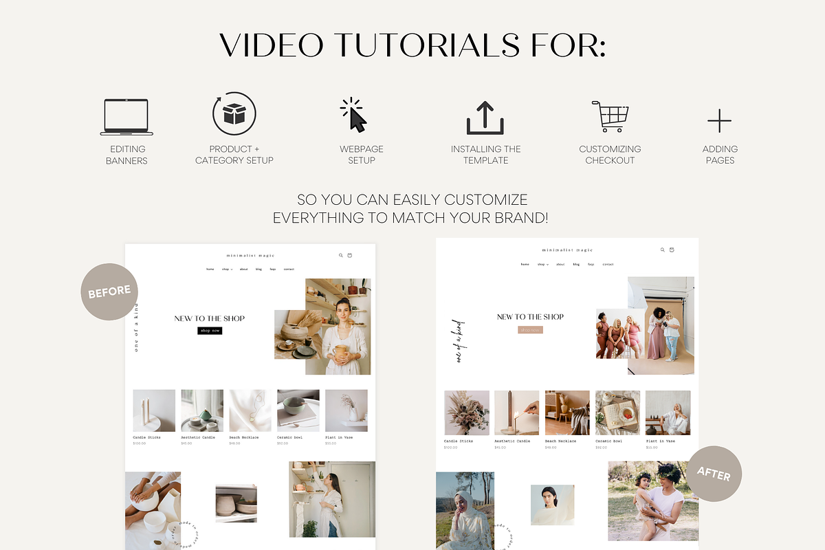 Shopify Theme Bundle | Minimal Magic, a Templates & Theme by Easy Website Themes (Photo 9 of 10)