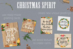 Christmas Spirit. Cards & Templates