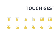 Touch Gestures Flat Icons, an Icon by PixelBazaar (Thumbnail 2 of 2)