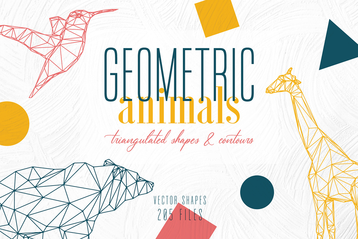 Geometric Animals Designs & Patterns, an Animal Illustration by Pigment Café (Photo 1 of 7)