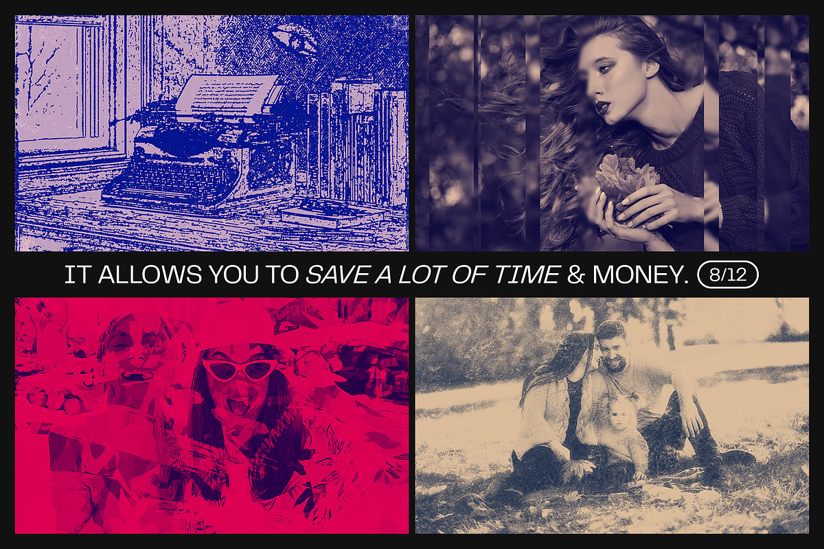 12 Photo Effect Templates, a Brushes & More by iDoodle Studio (Photo 5 of 6)