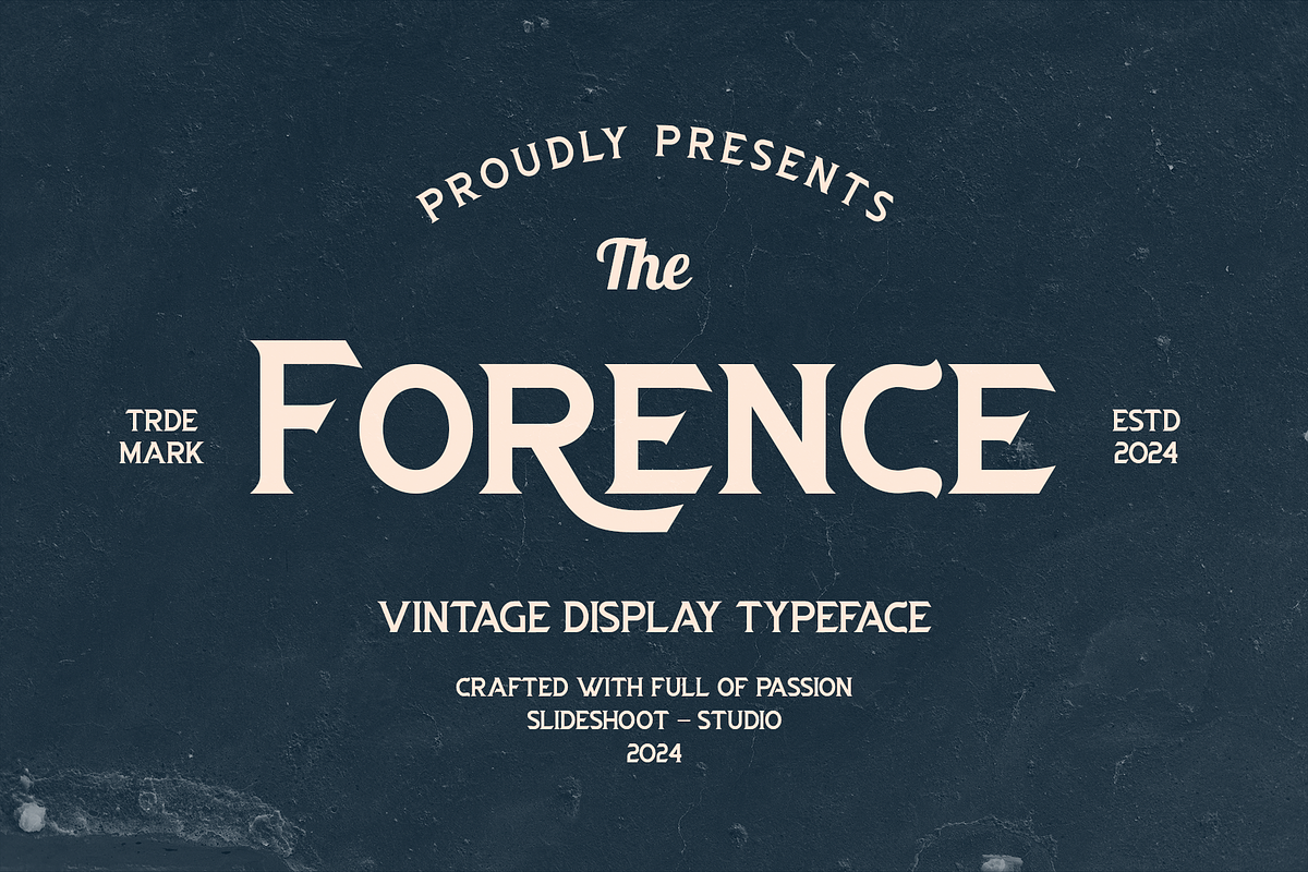 Forence || Vontage Display Font, a Serif Font by Idea Studio (Photo 1 of 10)