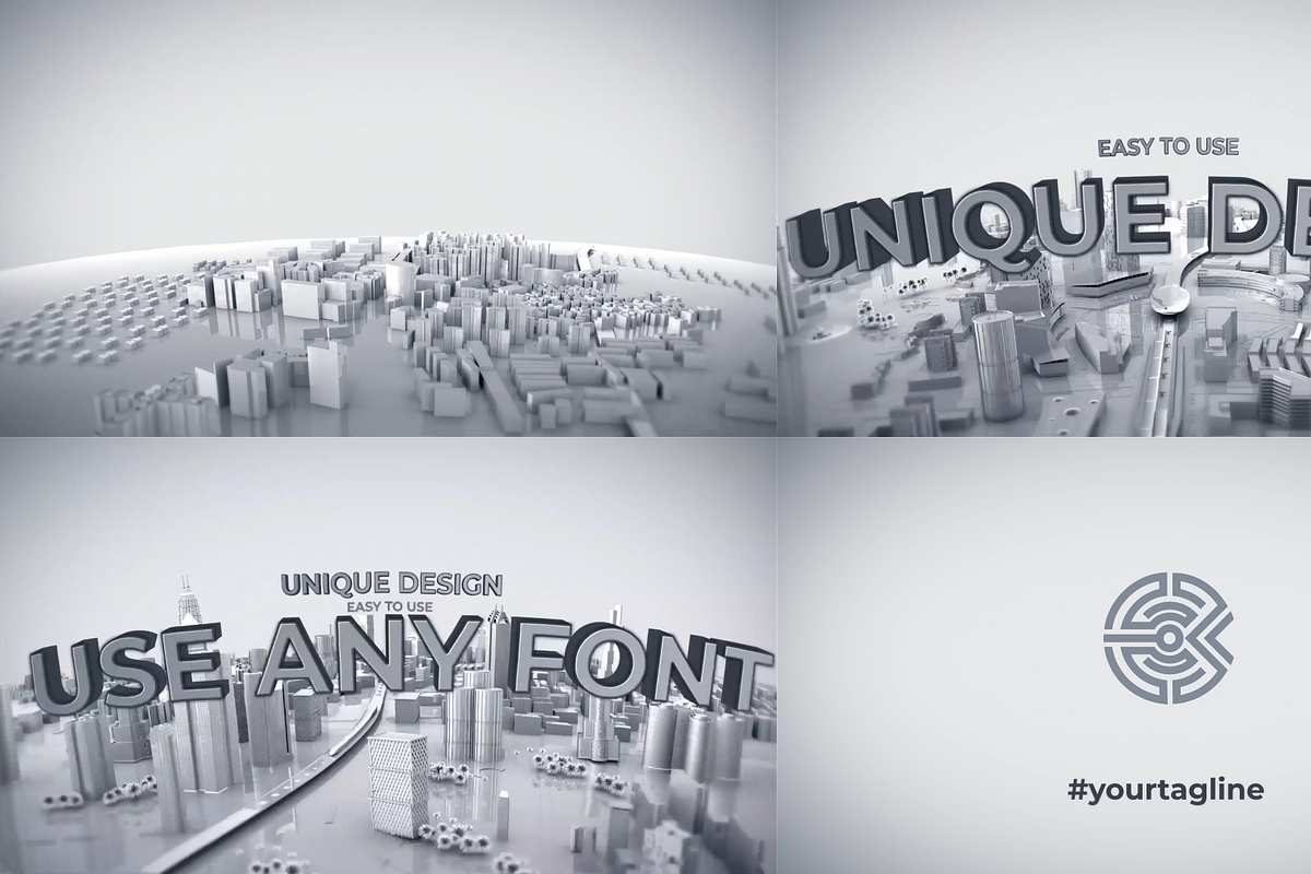 Zoom Out City Logo for Premiere Pro, a Templates & Theme by FlashFXbox (Photo 1 of 2)