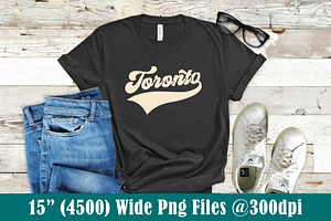 Toronto Png Svg Retro T-Shirt Design