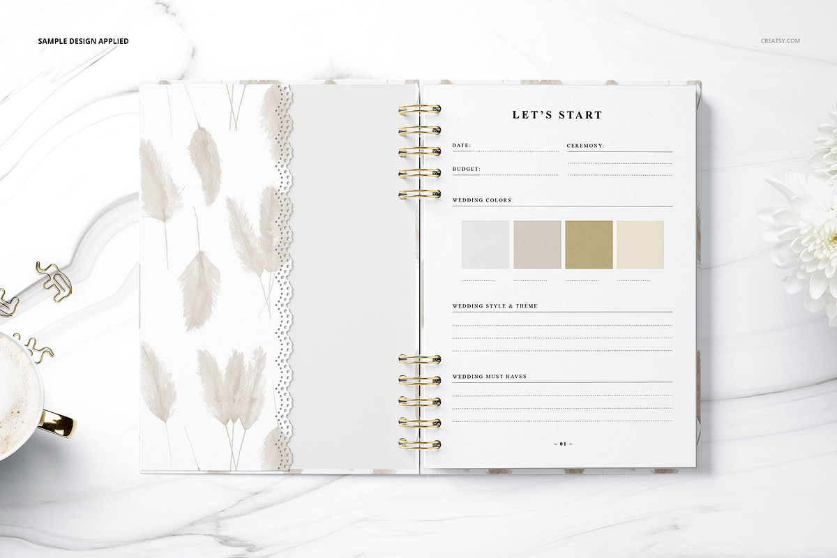Planner Mockup Set 02, a Books & Magazine Mockup by creatsy5 (Photo 5 of 15)