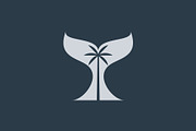 Whale Tail with Palm Tree Logo, a Branding & Logo Template by Buqancreative (Thumbnail 3 of 4)