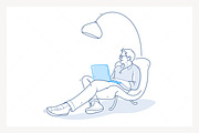 Bundle vol. 1 - Line Illustrations, a Graphic by PixelBender (Thumbnail 3 of 15)
