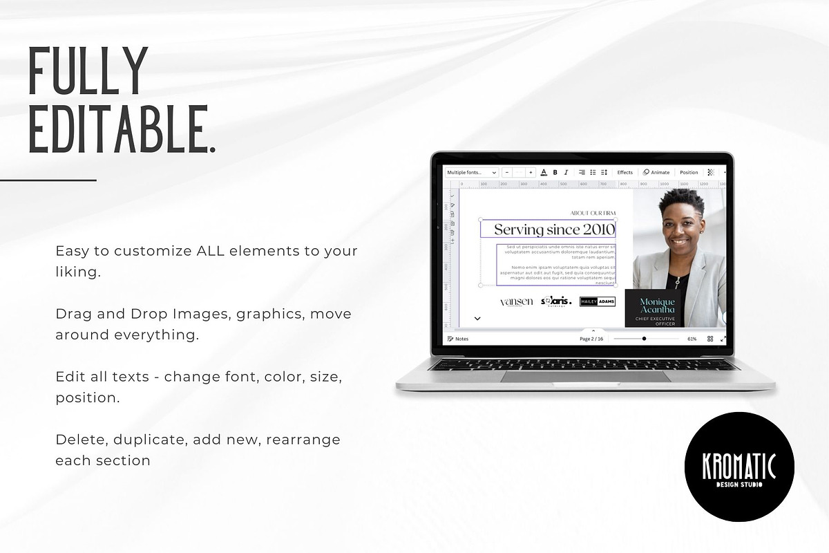Law Firm Canva Website Template, a Landing Page Template by Kromatic Design Studio (Photo 5 of 8)