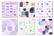 Blue Gradient Seamless Patterns, a Pattern Graphic by Canvas Craft (Thumbnail 2 of 9)