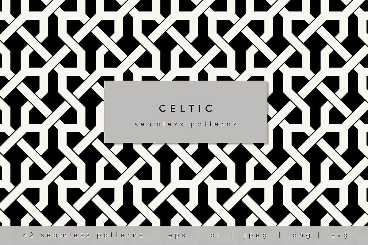 Celtic Seamless Patterns, a Pattern Graphic by Curly_Pat (Photo 1 of 11)