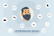 Male Character Generator, a Person Illustration by Craftrick (Thumbnail 5 of 5)