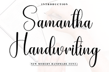 Samantha Handwriting