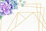 Succulent watercolor clipart, an Illustration by Nebbia (Thumbnail 3 of 10)