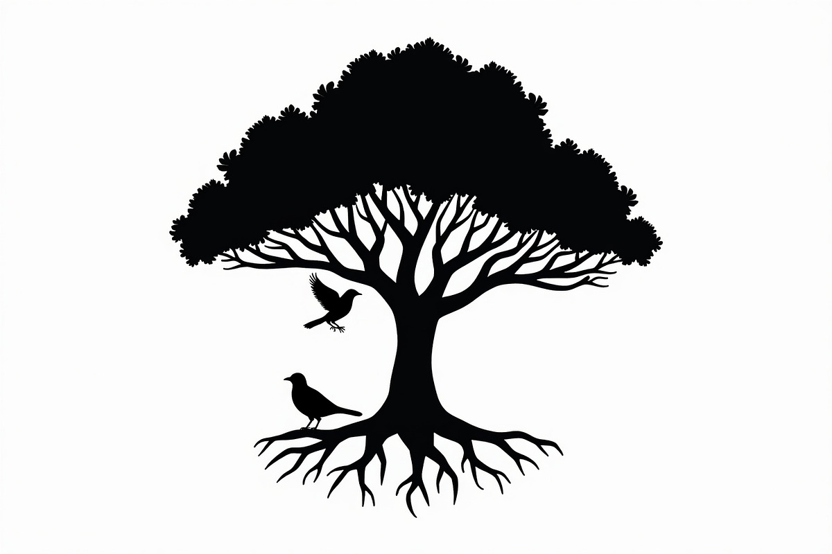 Nature Organic Tree Root Graphic, an Illustration by Designs_River (Photo 2 of 13)