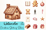 Christmas Stocking Fillers Clipart, an Illustration by CrexoraLab (Thumbnail 1 of 5)