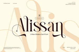 Alissan - Modern Serif Font