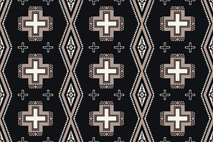 Black Gold Southwest Pattern, a Pattern Graphic by PPEthnicDecorPattern