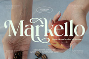 Markello Decorative Swashes Serif, a Serif Font by AmorfaType (Thumbnail 1 of 8)