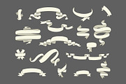 Ribbons Golden, Red, White Colors, an Object Graphic by Plaid4You (Thumbnail 4 of 6)