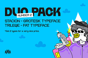 Trileqe Stacion Duo Font Pack