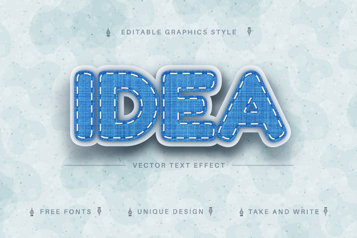 Jeans Textile - Editable Text Effect, a Layer Style Add-On by rwgusev (Photo 5 of 5)