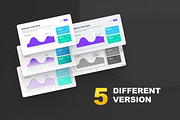 KPI Dashboard 5 Version, a Presentation Template by Brandearth RRGraph (Thumbnail 3 of 14)
