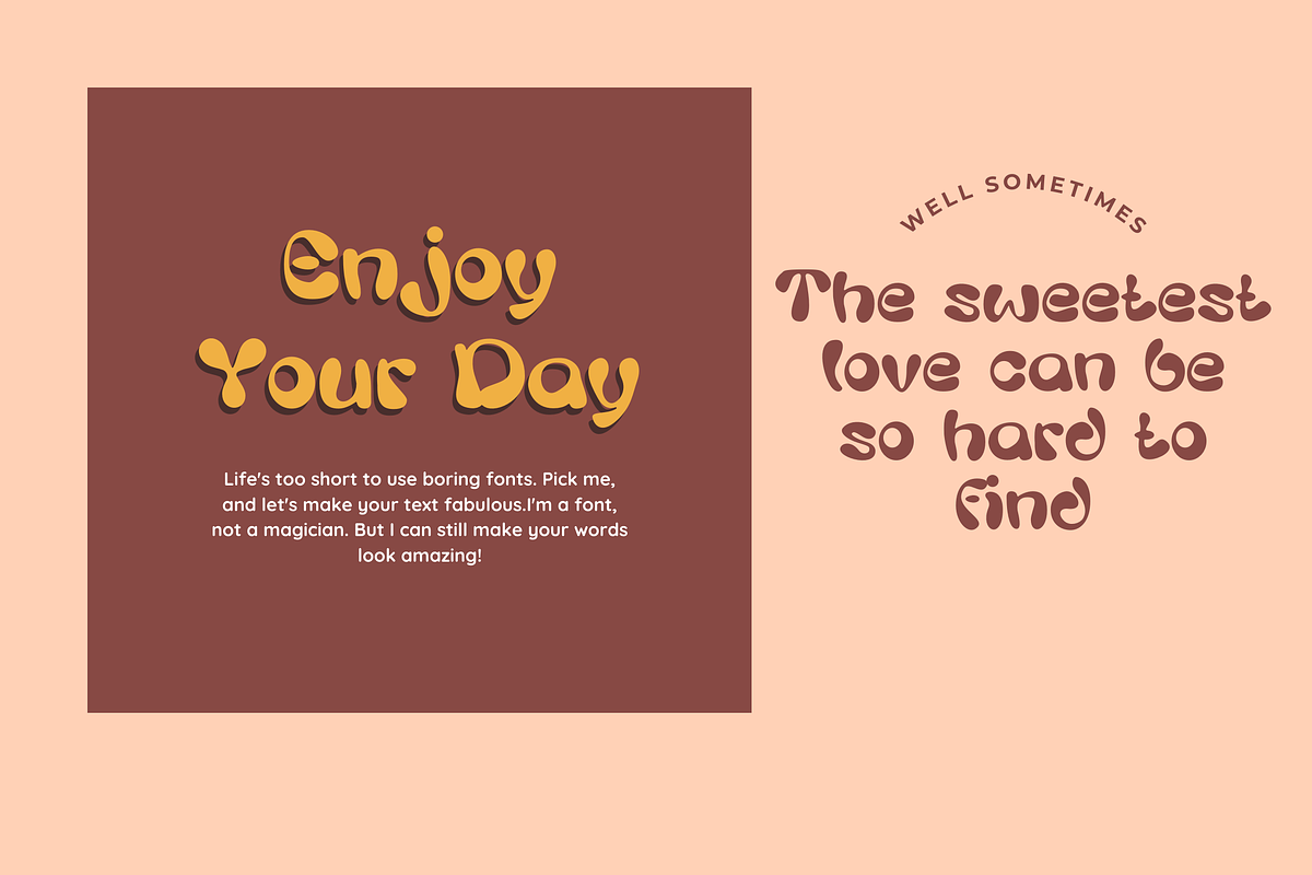 Chunky Groovy Fancy Font, a Font by Brand_Hero (Photo 7 of 12)
