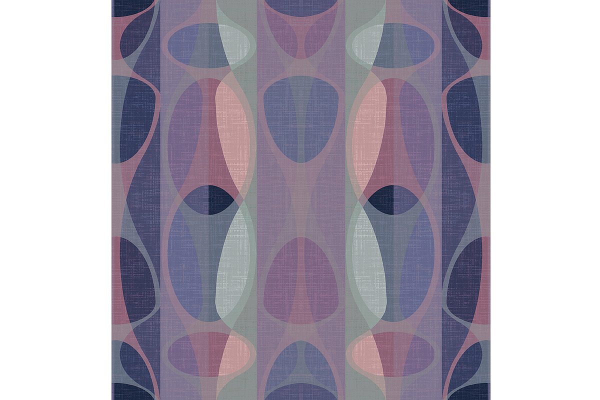 Purple and Pink Modern Art Seamless, a Pattern Graphic by Sharon Schwalbe (Photo 1 of 2)