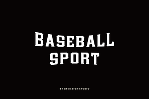 Basebold Sport Varsity Baseball Font