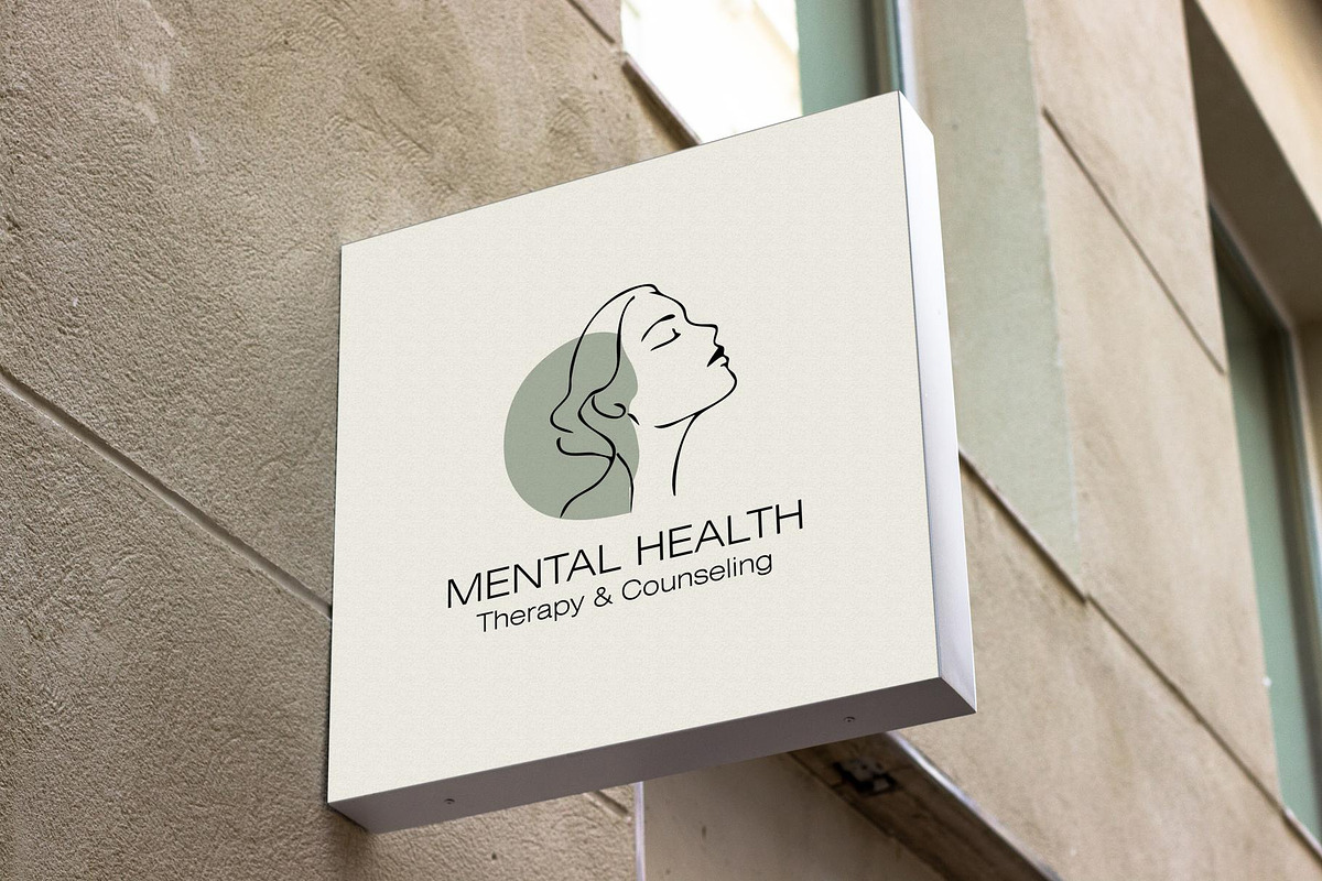 Mental Health Logo Design, a Branding & Logo Template by YUDesignStore (Photo 2 of 10)