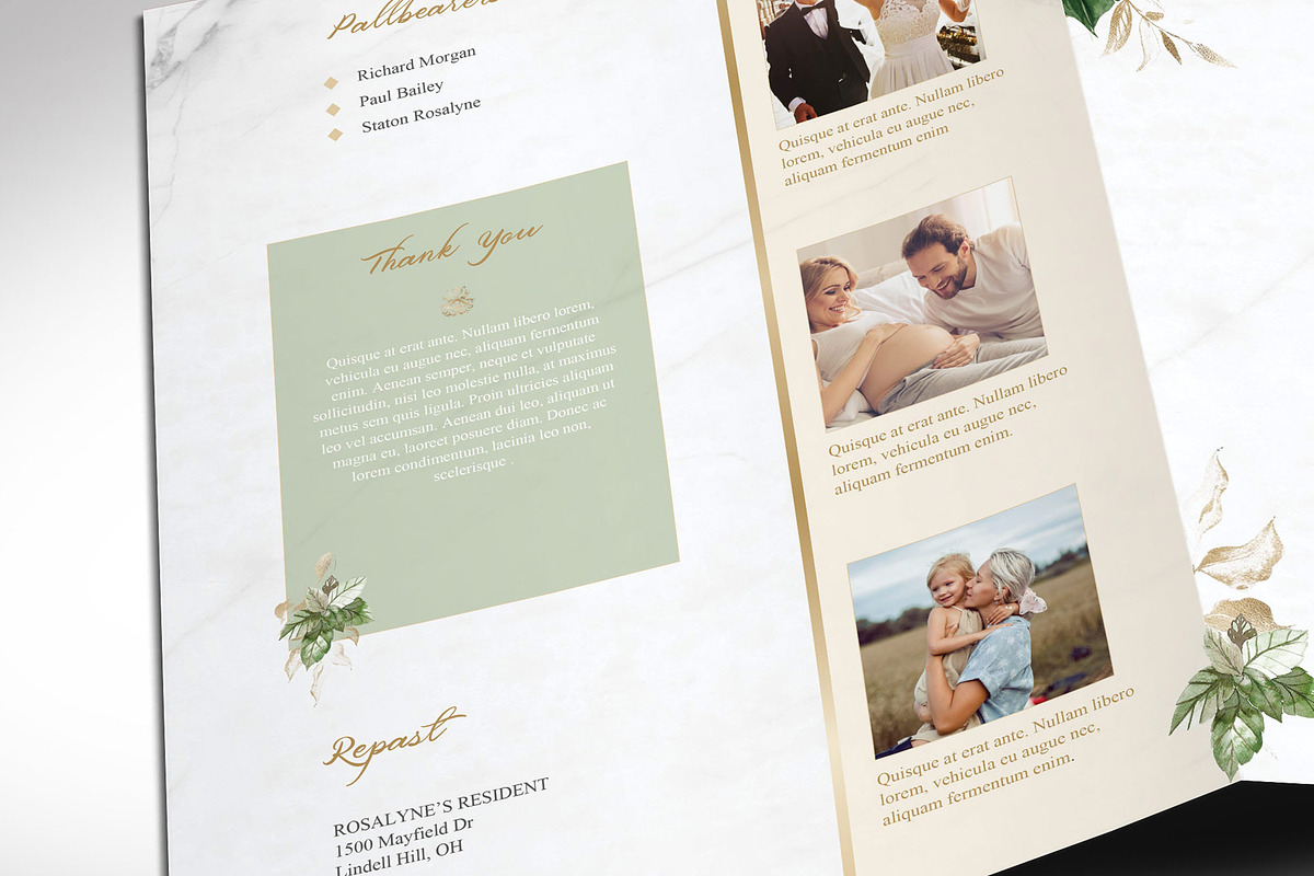 Tropica Funeral Program Word Large, a Brochure Template by Godserv Designs (Photo 5 of 10)