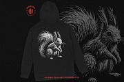 10 Bundle Dark Art Squirrel Animal, an Illustration by Morspective (Thumbnail 4 of 7)