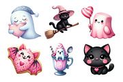 Charm Pink Halloween Clipart, an Illustration by Daily.Designs (Thumbnail 2 of 5)