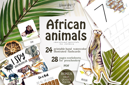 African animals activities for kids