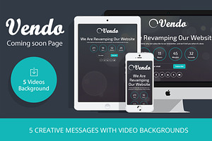 Vendo – Video Coming Soon Template