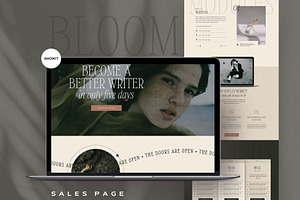 Showit Sales Page Bloom