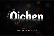 Qichen - Sans Serif Font, a Sans Serif Font by Saxofont (Thumbnail 1 of 10)