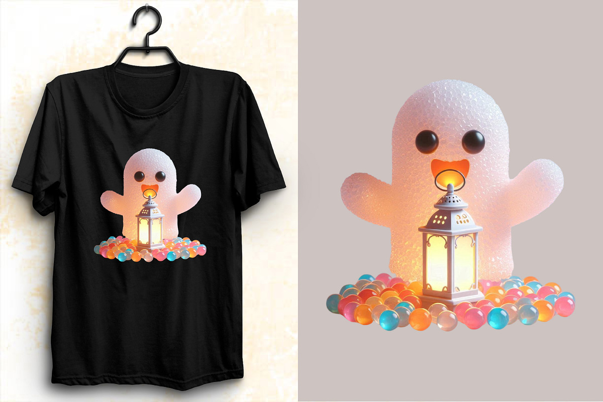 Halloween Iridescent Ghost Clipart B, an Illustration by SVGArt (Photo 6 of 8)