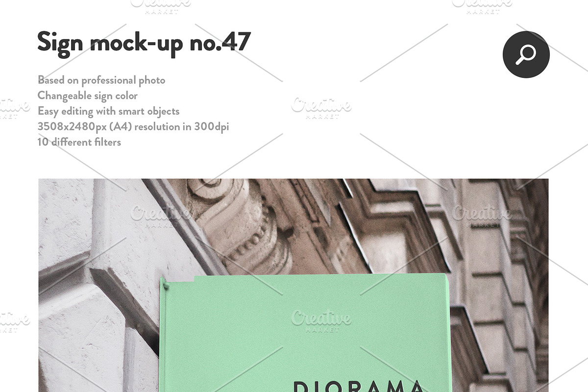 50 sign facade signboard logo mock, a Product Mockup by PrintPixel (Photo 49 of 53)
